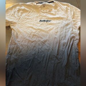 Hollister Black and White Ombre Hollister T-Shirt